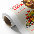 Vintage Travel Poster - MGM Lion World Tour | Retro Movie Art