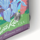 Vintage Travel Poster - Puerto Rico USA | Retro Tropical Art