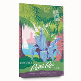 Vintage Travel Poster - Puerto Rico USA | Retro Tropical Art