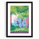 Vintage Travel Poster - Puerto Rico USA | Retro Tropical Art