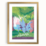 Vintage Travel Poster - Puerto Rico USA | Retro Tropical Art
