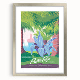 Vintage Travel Poster - Puerto Rico USA | Retro Tropical Art