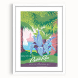 Vintage Travel Poster - Puerto Rico USA | Retro Tropical Art