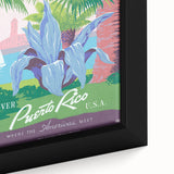 Vintage Travel Poster - Puerto Rico USA | Retro Tropical Art