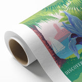 Vintage Travel Poster - Puerto Rico USA | Retro Tropical Art