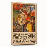 Vintage India Travel Poster – Classic Navy Tourism Art Print