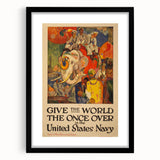 Vintage India Travel Poster – Classic Navy Tourism Art Print