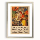 Vintage India Travel Poster – Classic Navy Tourism Art Print