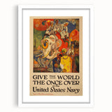 Vintage India Travel Poster – Classic Navy Tourism Art Print