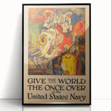 Vintage India Travel Poster – Classic Navy Tourism Art Print