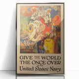 Vintage India Travel Poster – Classic Navy Tourism Art Print