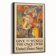 Vintage India Travel Poster – Classic Navy Tourism Art Print