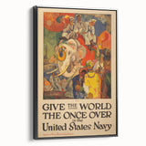 Vintage India Travel Poster – Classic Navy Tourism Art Print