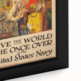 Vintage India Travel Poster – Classic Navy Tourism Art Print