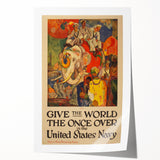 Vintage India Travel Poster – Classic Navy Tourism Art Print