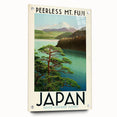 Vintage Japan Travel Poster – Classic Mount Fuji Art Print