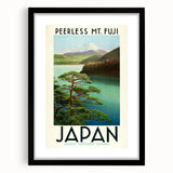 Vintage Japan Travel Poster – Classic Mount Fuji Art Print