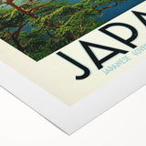 Vintage Japan Travel Poster – Classic Mount Fuji Art Print