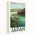 Vintage Japan Travel Poster – Classic Mount Fuji Art Print