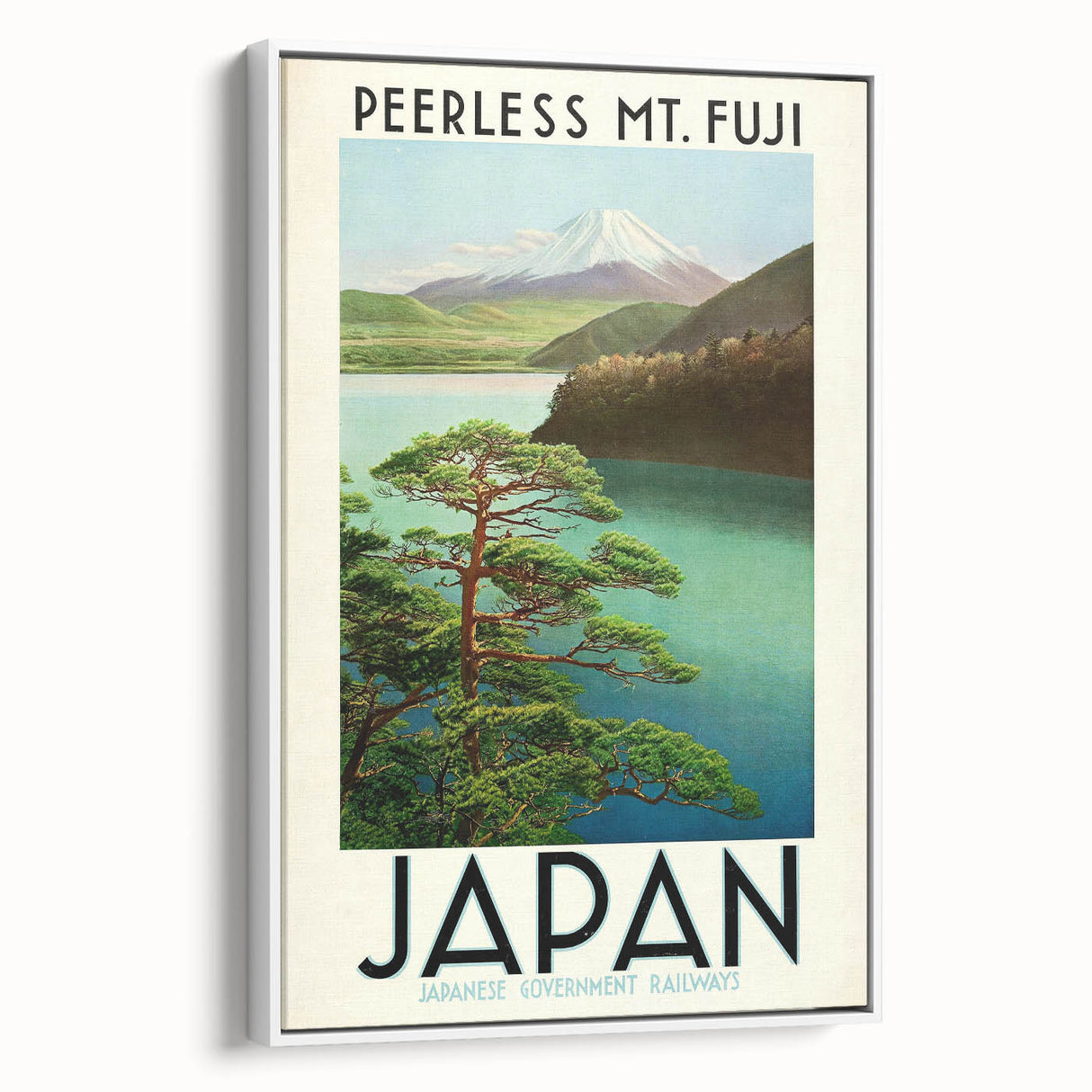 Vintage Japan Travel Poster – Classic Mount Fuji Art Print