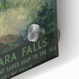 Vintage Niagara Falls Travel Poster – Classic Waterfall Art Print