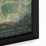 Vintage Niagara Falls Travel Poster – Classic Waterfall Art Print