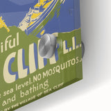 Vintage Sea Cliff Travel Poster – Classic Scenic Art Print