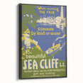 Vintage Sea Cliff Travel Poster – Classic Scenic Art Print