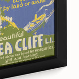 Vintage Sea Cliff Travel Poster – Classic Scenic Art Print