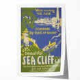 Vintage Sea Cliff Travel Poster – Classic Scenic Art Print