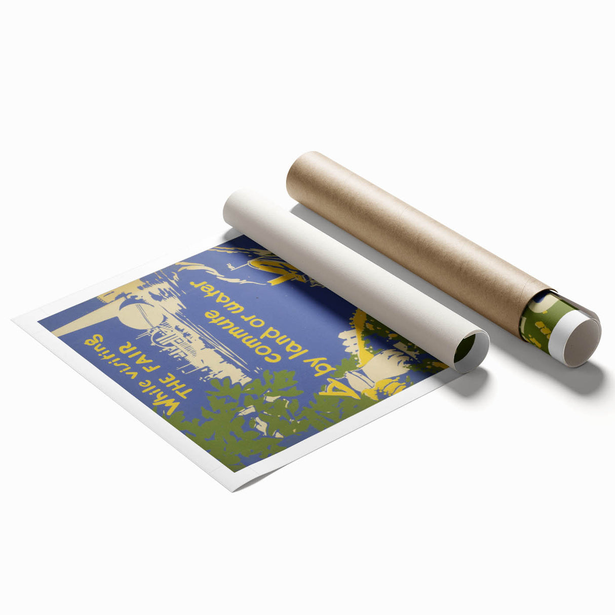 Vintage Sea Cliff Travel Poster – Classic Scenic Art Print